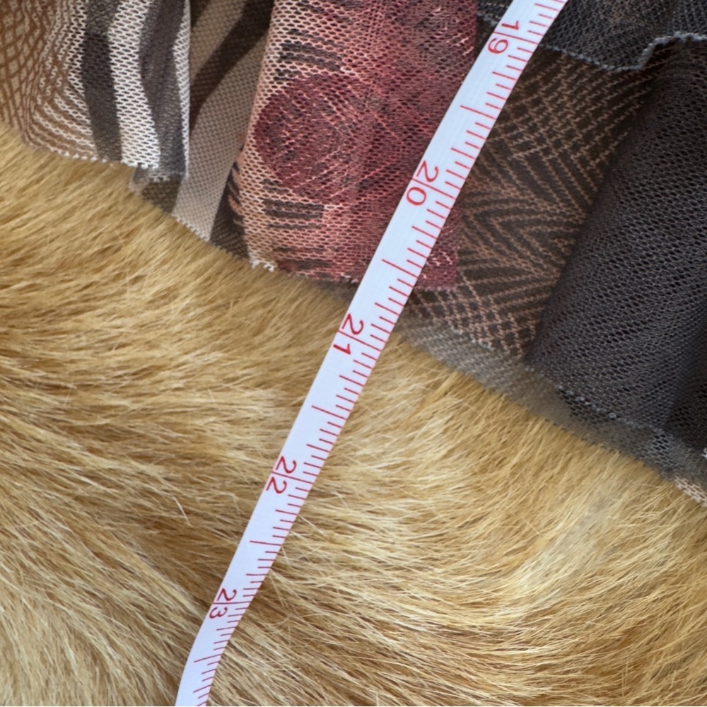 Whimsical Lapis Elegant Multitone Patchwork Patte… - image 6